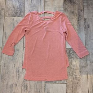 Bobeau Petite Coral Knit Top